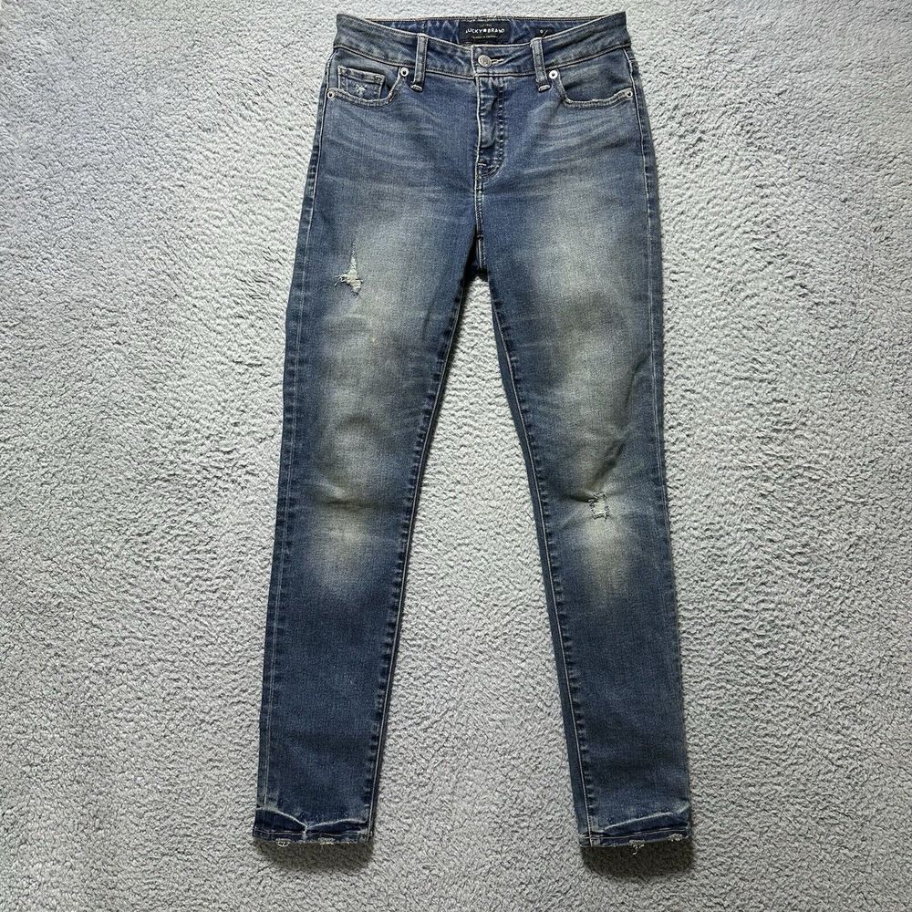 Lucky Brand Jeans Hayden‎ Skinny Mid Rise Dark Denim Women's Size 0/25 R